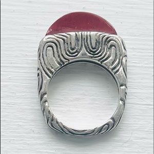 Vintage ‘97 Dian Malouf Sterling Silver stack ring